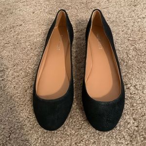 Brand new Nine West black leather flats, Size 5
